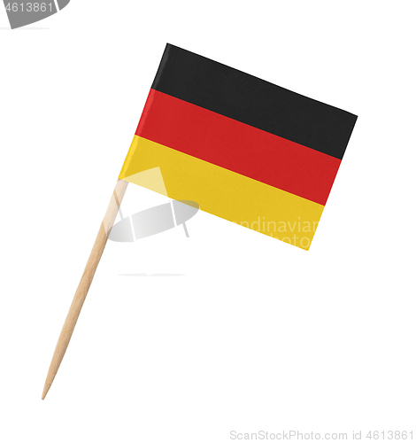 Image of Small paper German flag on wooden stick