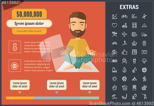 Image of Lifestyle infographic template, elements and icons