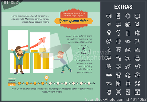 Image of Startup infographic template, elements and icons.