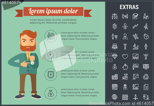 Image of Business infographic template and elements.