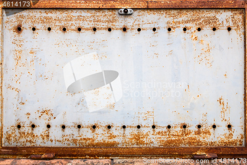 Image of rusty metal plate background decoration