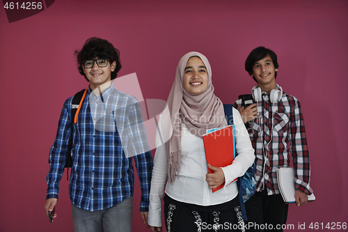 Image of Arab teens group