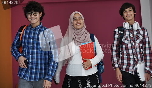 Image of Arab teens group