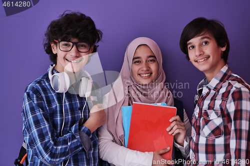 Image of Arab teens group