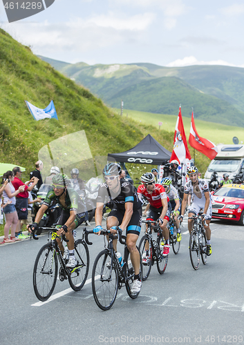 Image of Cyclists on Col de Peyresourde - Tour de France 2014