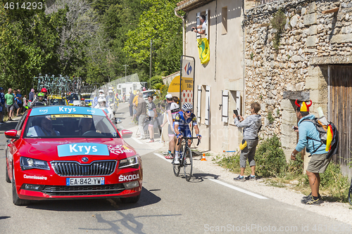 Image of The Cyclist Iljo Keisse on Mont Ventoux - Tour de France 2016