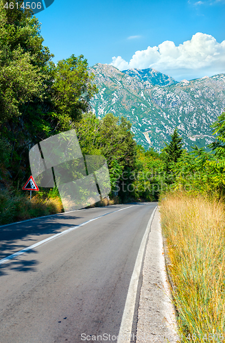 Image of Mountain road in Montenegro