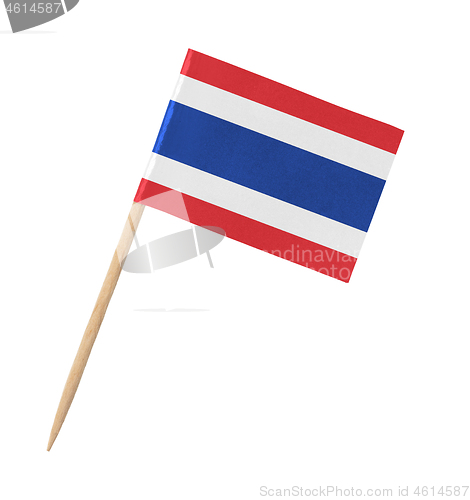 Image of Small paper Thai flag on wooden stick