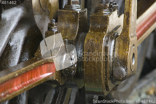 Image of Detail of old steam engine