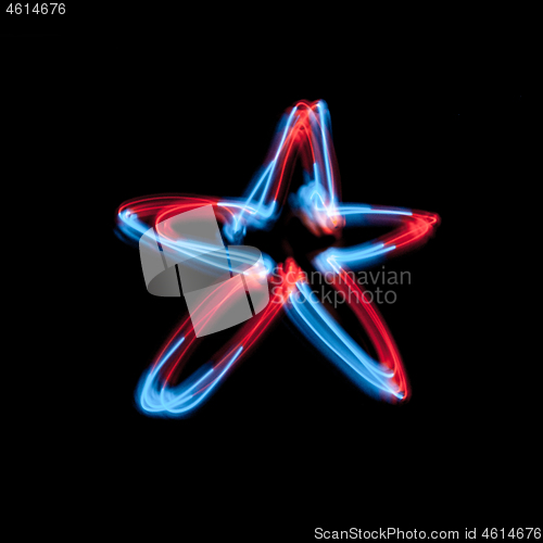 Image of The neon star of light