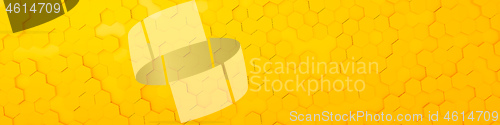Image of yellow hexagon background