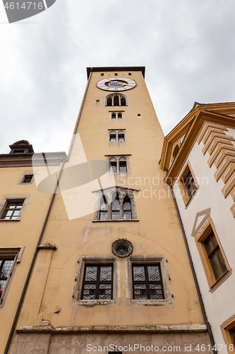 Image of historic building in Bamberg Germany with clock