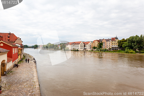 Image of river Regnitz in Bamberg Germany