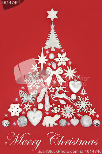 Image of Merry Christmas Tree  Abstract Decoration 