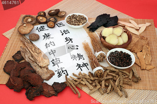 Image of Traditional Chinese Herbs used in Herbal Medicine