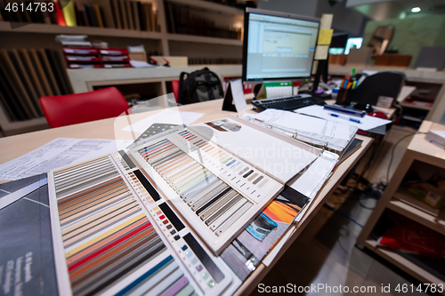 Image of Architect & Interior designer working table