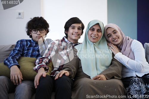 Image of middle eastern family portrait