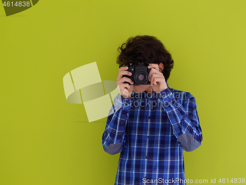 Image of teen photographer with analog slr