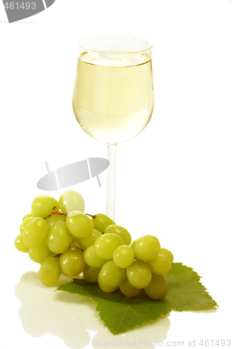 Image of Wine with Grapes