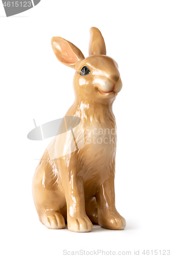 Image of sweet easter rabbit figure isolated on whte background