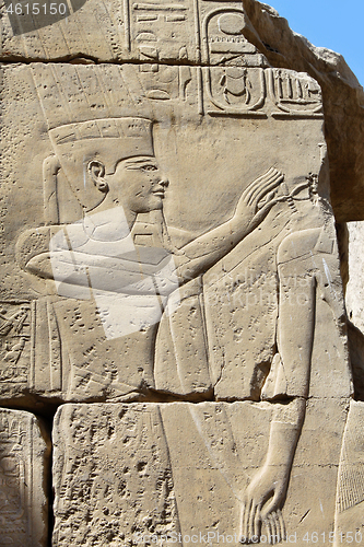 Image of Hieroglyphs at Karnak Temple in Egypt