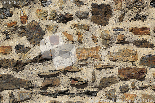 Image of Texture of very old stone wall