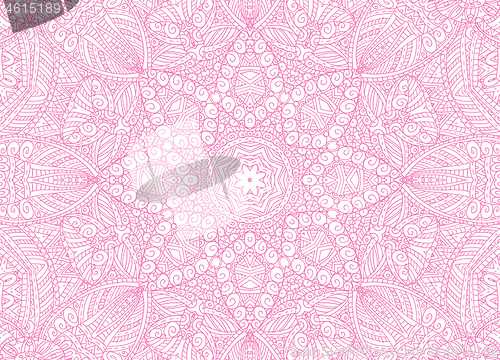 Image of Abstract concentric outline pink pattern