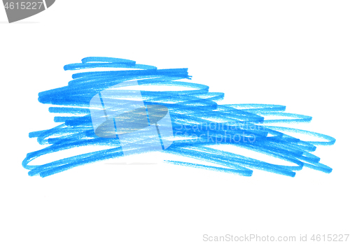 Image of Abstract bright blue touches texture on white