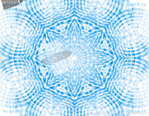 Image of Abstract blue background with concentric pattern