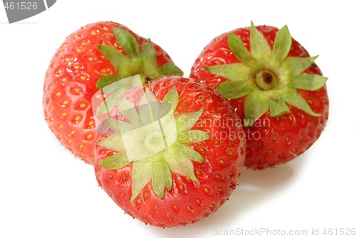 Image of Three Strawberries