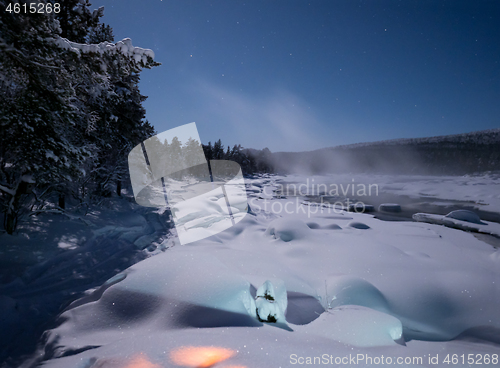 Image of Mist Over Juutuanjoki River in Finland