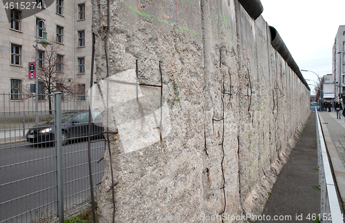 Image of Berlin, Germany, 30.12.2019. Remains of the well known Berlin-wa