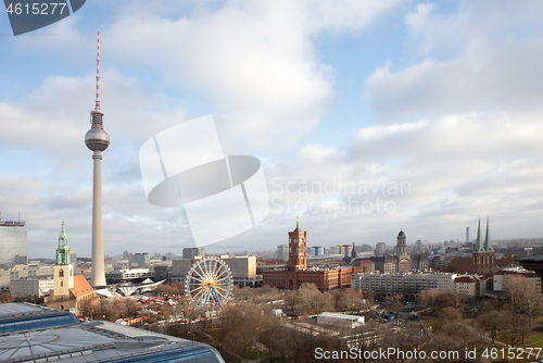 Image of Berlin, Germany on 01.01.2020. The famous Fernsehturm television