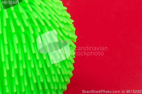 Image of Virus like soft rubber ball isolated