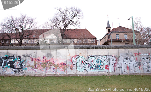 Image of Berlin, Germany, 30.12.2019. Remains of the well known Berlin-wa