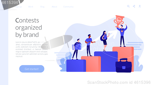 Image of Branded competition concept landing page