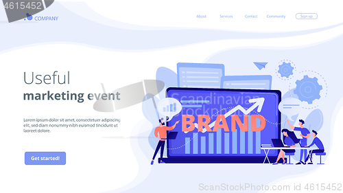 Image of Branded workshop concept landing page