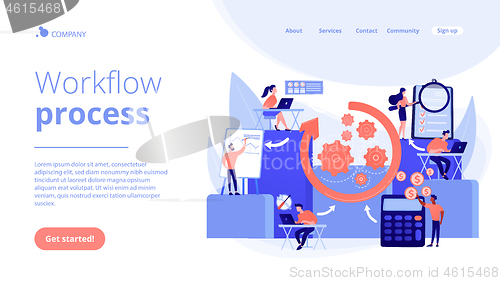 Image of Workflow processes concept landing page.