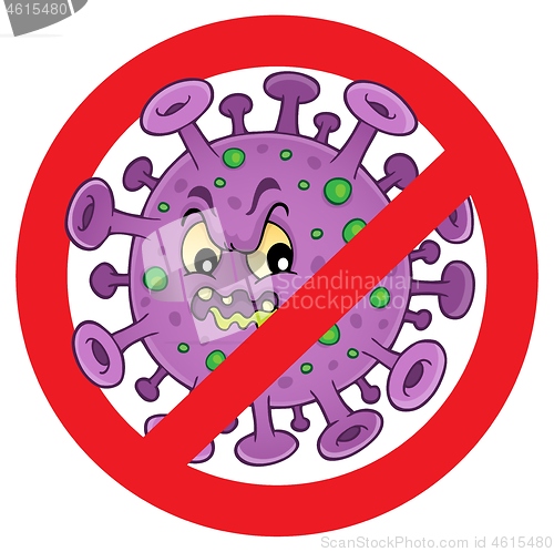 Image of Crossed out virus theme image 1