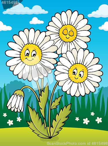 Image of Daisy flower theme image 2