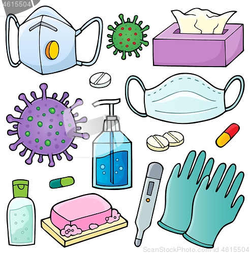 Image of Virus prevention theme set 1