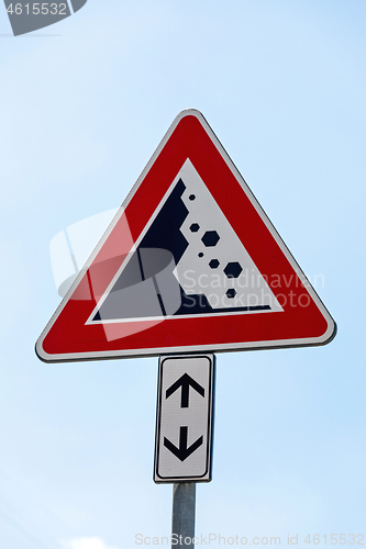 Image of Falling Stones Sign