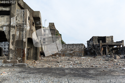 Image of Battleship island in Japan