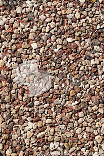 Image of Stone wall, close-up