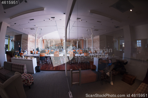 Image of busy coworking office space
