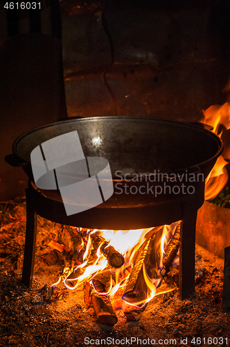 Image of Cooking over a campfire