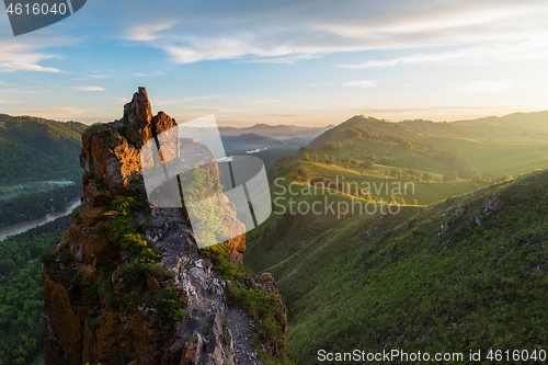 Image of Beauty dawn in the mountains