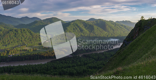 Image of Beauty dawn in the mountains