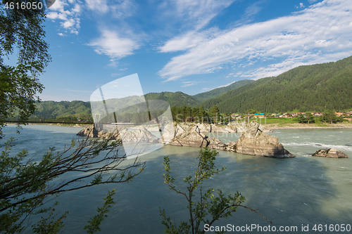 Image of Fast mountain river Katun