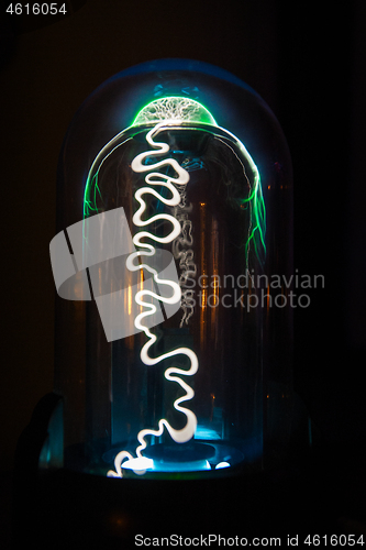 Image of Electric plasma in glass sphere